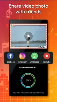 Video maker with photo & music android App screenshot 0